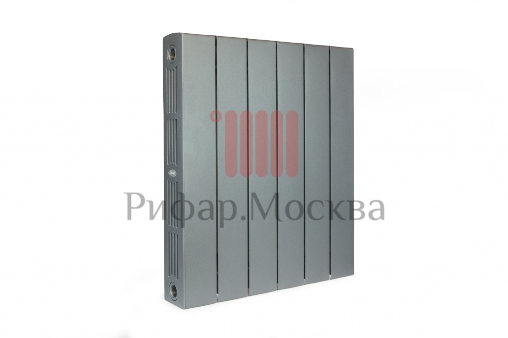 Rifar SUPReMO 500 - 6 секций Титан боковое подключение фото Rifar SUPReMO 500 - 6 секций Титан боковое подключение